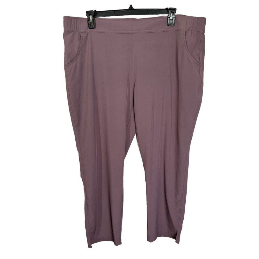 Eddie Bauer Purple Track Pants with Elastic Waistband